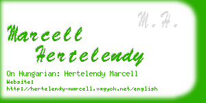 marcell hertelendy business card